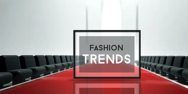 Vörös szőnyegen kifutópálya divat trendek — Stock Fotó