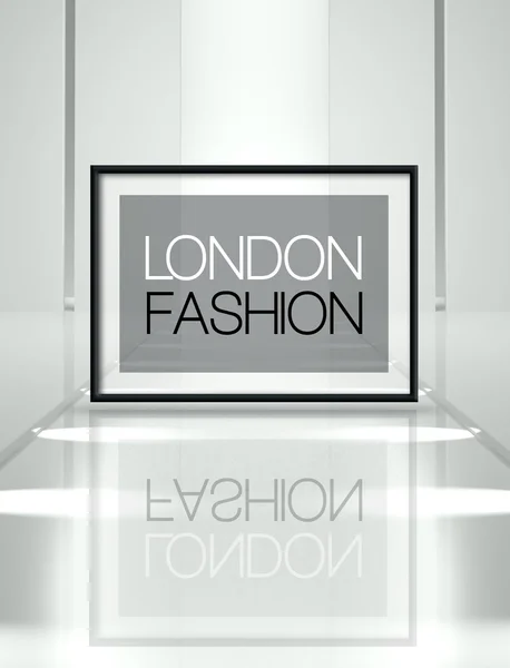 London fashion on empty runway — Stock Photo, Image