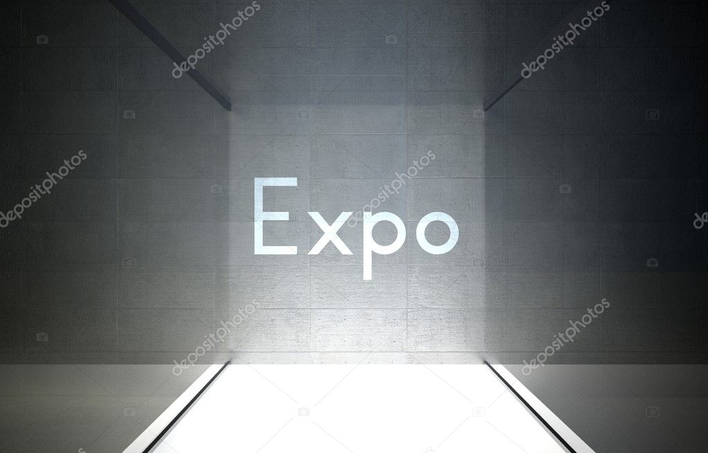 Expo glass showcase for exhibit