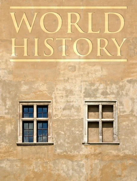 World history cover concept, antique background — Stock Photo, Image