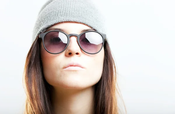 Portrait of hipster teenage girl — Stock Photo, Image