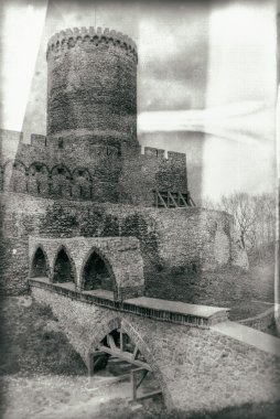 Ortaçağ Kalesi, vintage tarzı fotoğrafçılık