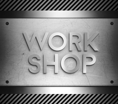 Çelik levha üzerine atölye kavramı