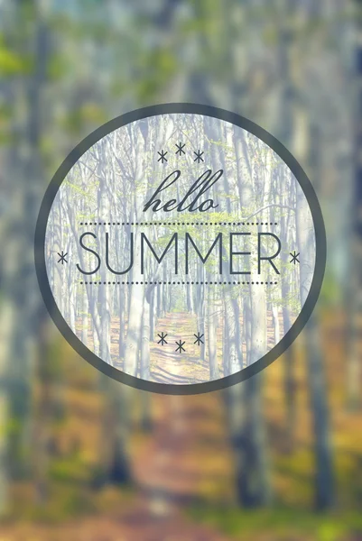 Hello summer, creative conceptual illustration — Stock Photo, Image