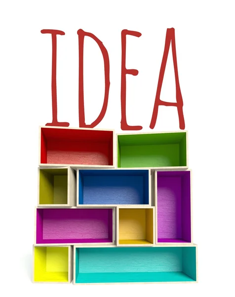 Idea, Composición artística ilustración creativa — Foto de Stock