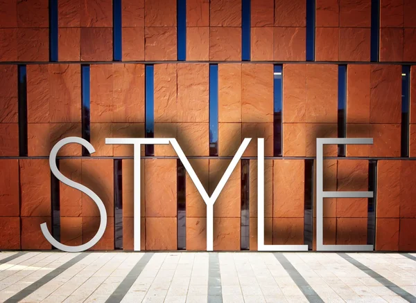 Style sur la construction moderne illustration créative — Photo