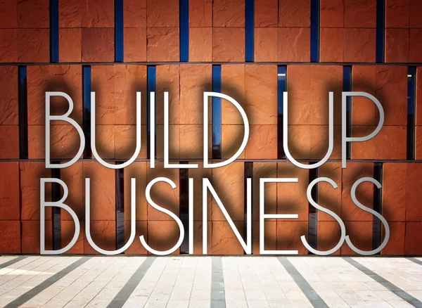 Build up business on modern building — Stock Photo, Image
