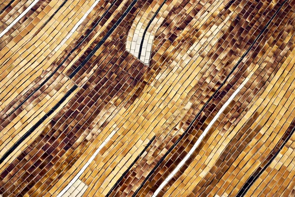 Brown mosaico telhas, fundo textura — Fotografia de Stock