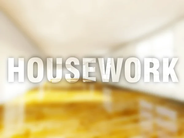 Housework interior, creative conceptual illustration — Stock Photo, Image