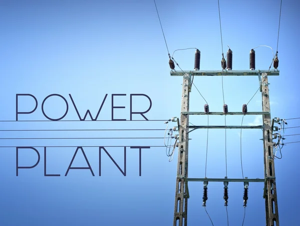 Power plant high voltage, concept of electricity — Stock Photo, Image