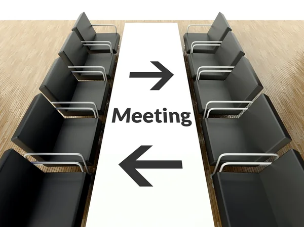ビジネスミーティング、交渉のための職場 — ストック写真