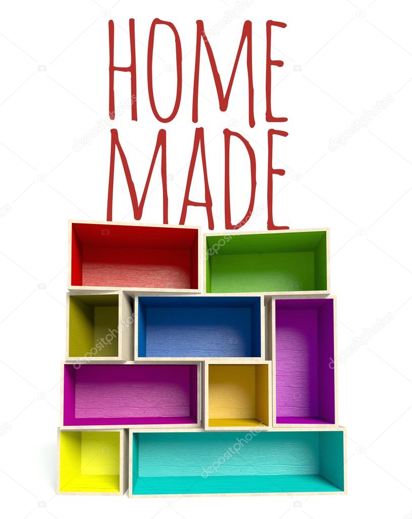 Home made, Art composition creative illustration