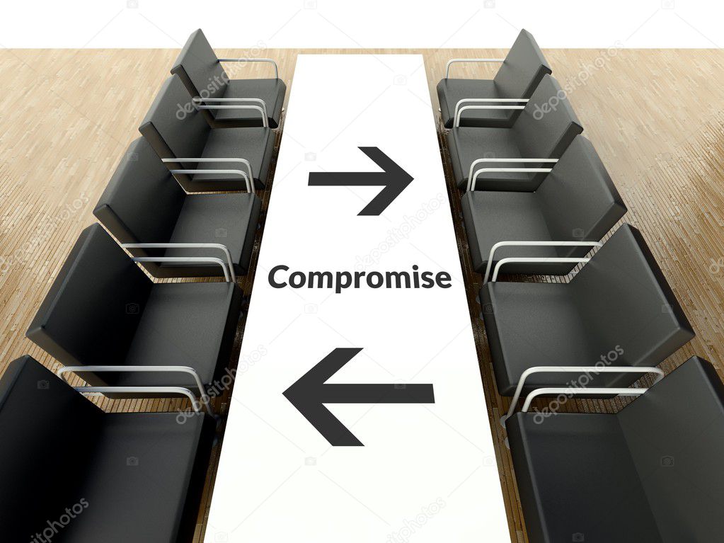 Business compromise, workplace for negotiations