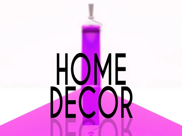 Home decor 3d conceptuele illustratie — Stockfoto