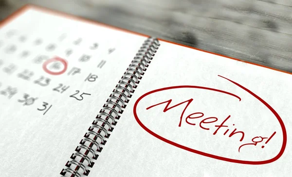 Incontro giorno importante, concetto di calendario — Foto Stock