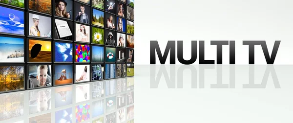 Технология Multi TV — стоковое фото