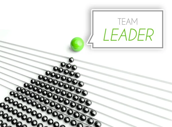 Team leader business, unique concept — Stock Photo, Image