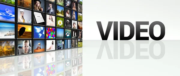 TV video vägg lcd tv paneler — Stockfoto