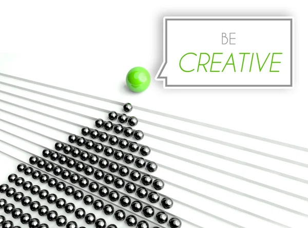 Essere creativi, business concetto unico — Foto Stock
