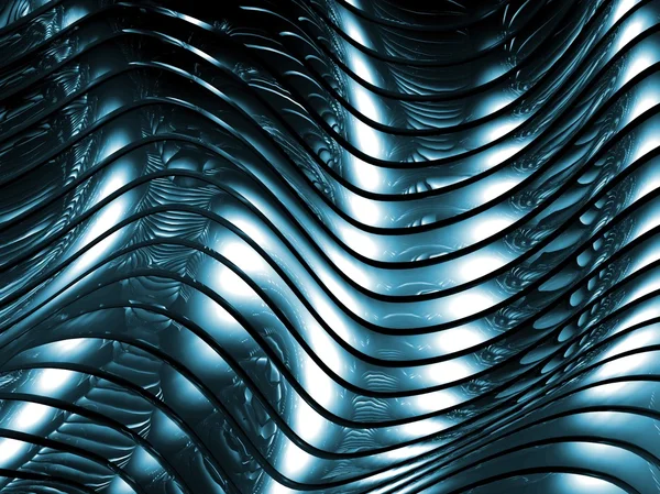 Blaues Metall abstrakte architektonische Tapete — Stockfoto