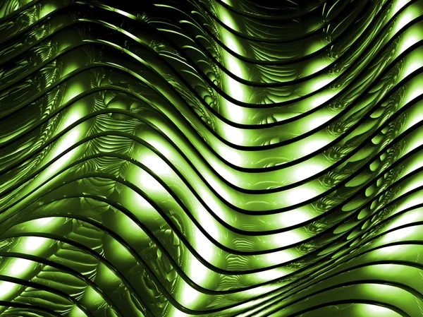 Groene metalen abstracte architecturale behang — Stockfoto