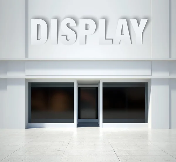 Shopfront skyltfönster, framifrån — Stockfoto