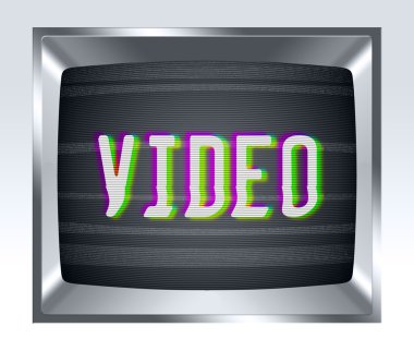 eski tv ekranı gürültü ile
