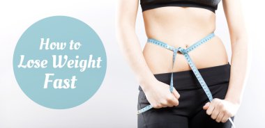 How to lose weight fast, girl measuring her waist
