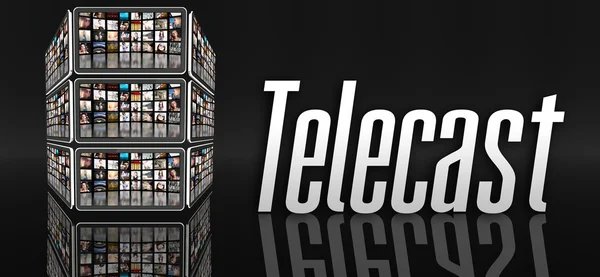 Telecast koncept, tabletter eller LCD-paneler — Stockfoto