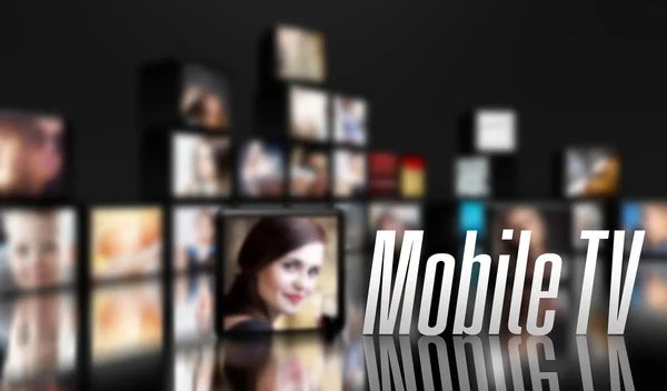 Mobile TV concept, pannelli LCD — Foto Stock