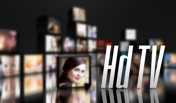 HD TV-koncept, LCD-paneler — Stockfoto
