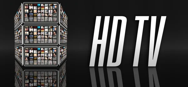 Hd tv 개념, 정제 또는 lcd 패널 — 스톡 사진