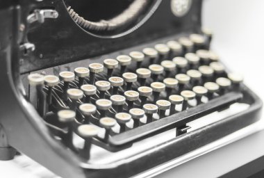 antika daktilo yakın up, retro nesne