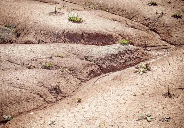 Расколотая суша. Земля без воды — стоковое фото
