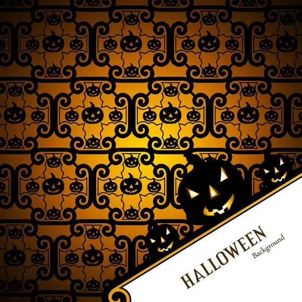 Halloween beautiful card colorful pumpkins party background vect