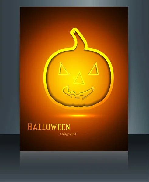 Bright colorful Happy Halloween reflection pumpkin party vector