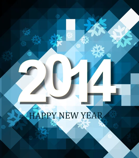 Beautiful celebration holiday Happy new Year 2014 background wav