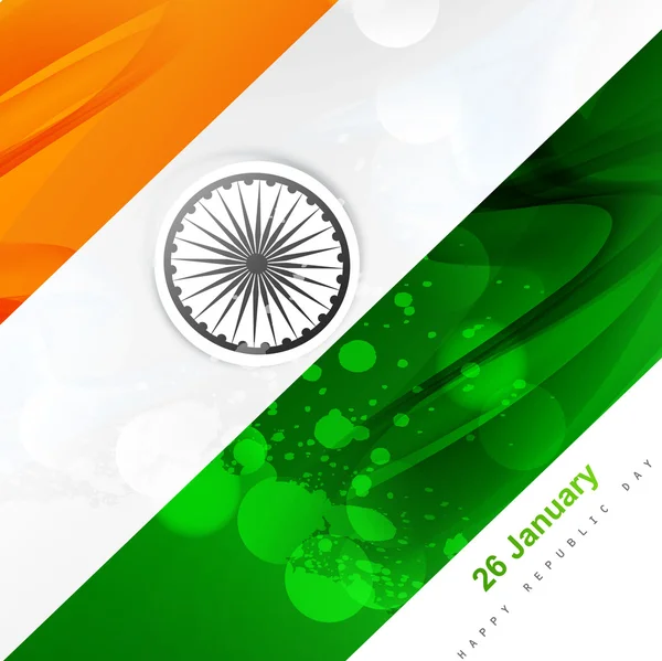 vector indian flag beautiful stylish tricolor background illustr
