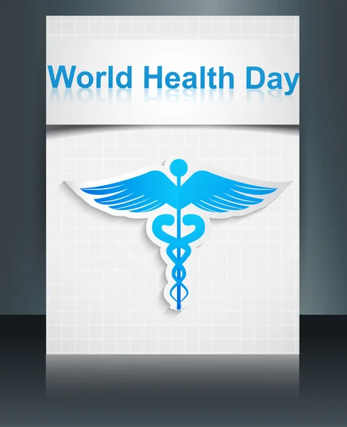 World health day template medical background brochure reflection