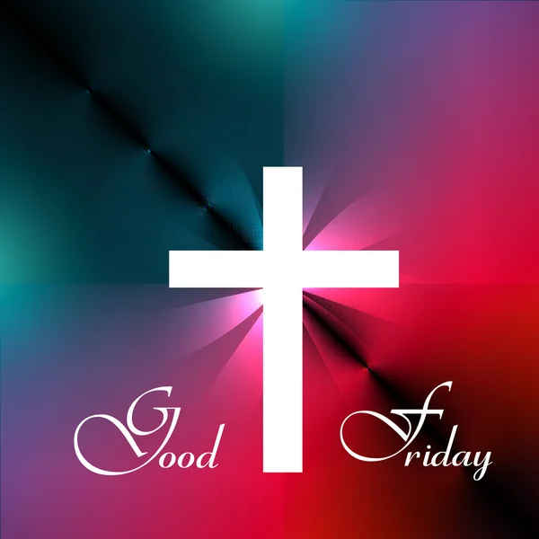 Good Friday Beautiful background Cross for colorful vector desig
