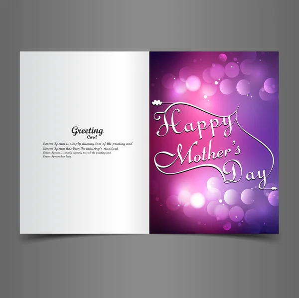 Beautiful greeting card colorful happy mother's day vector illus