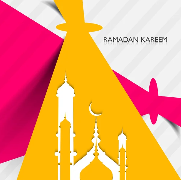 Mosque ramadan kareem creative concept colorful vector design