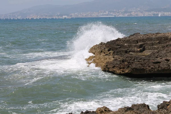 Burası Coll Den Rebassa Sahili Mallorca Adası Spanya — Stok fotoğraf