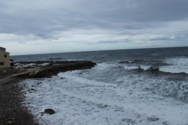 Burası Valldemossa Limanı. Mallorca Adası. Balear adaları. İspanya