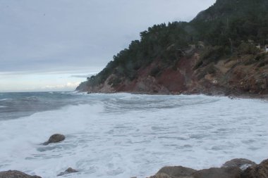 Burası Valldemossa Limanı. Mallorca Adası. Balear adaları. İspanya