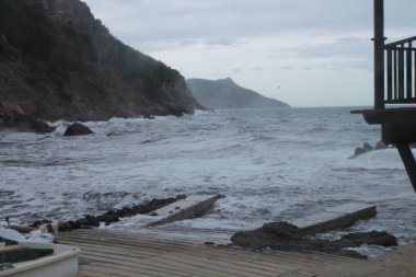 Burası Valldemossa Limanı. Mallorca Adası. Balear adaları. İspanya