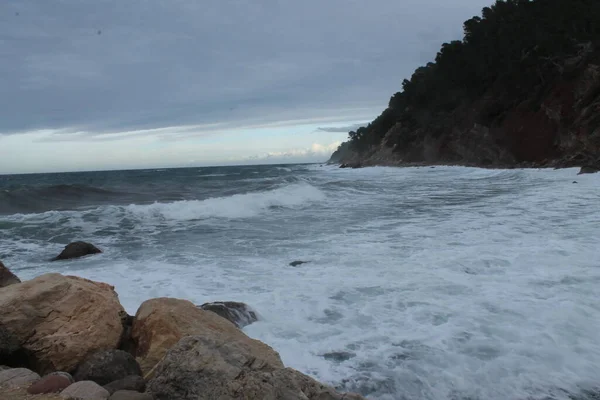 Burası Valldemossa Limanı Mallorca Adası Balear Adaları Spanya — Stok fotoğraf