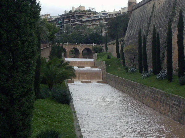 Día Tormenta Ciudad Palma — Foto de Stock