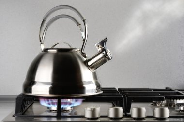 Kettle boiling clipart