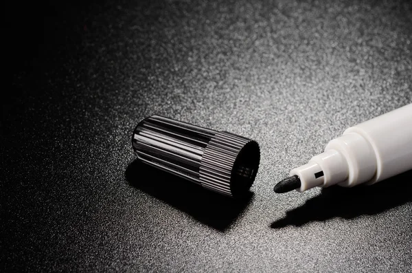 Black felt pens — Stock Photo, Image